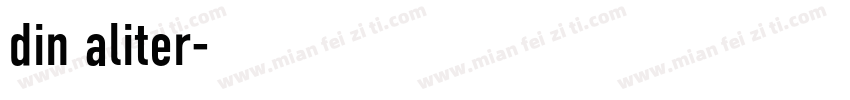 din aliter字体转换